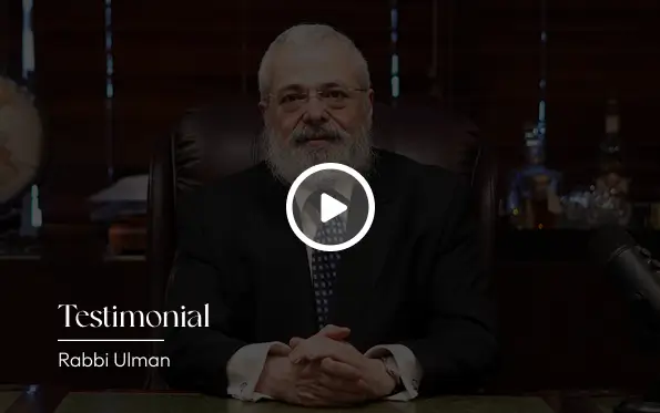 Rabbi Ulman Testimonial Video Thumbnail