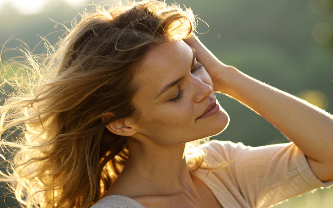 Woman with healthy hair considering the cost of a PRP treatment for hair.